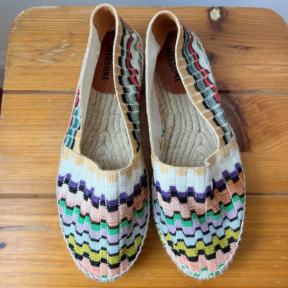 Castañer x Missoni Kenda Multicolored Flat Espadrilles - Picture 1 of 11
